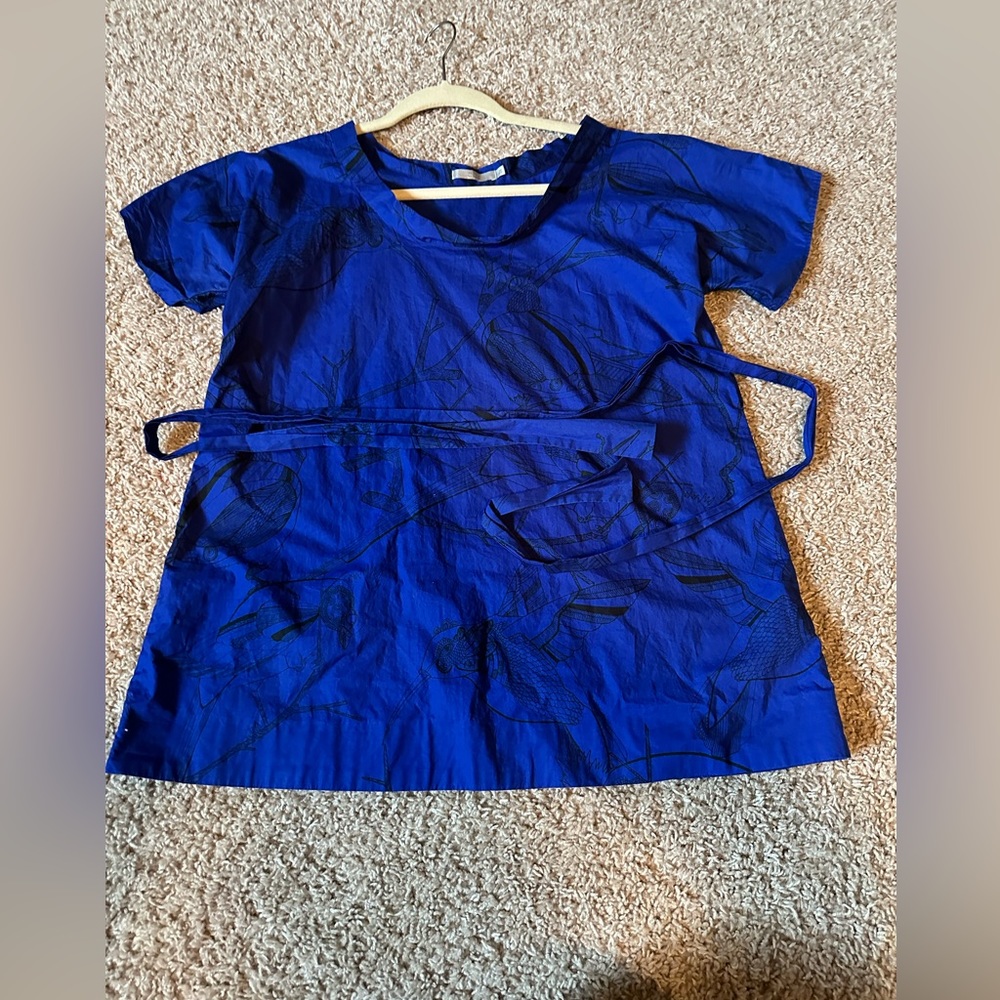 Cos printed cotton tunic top